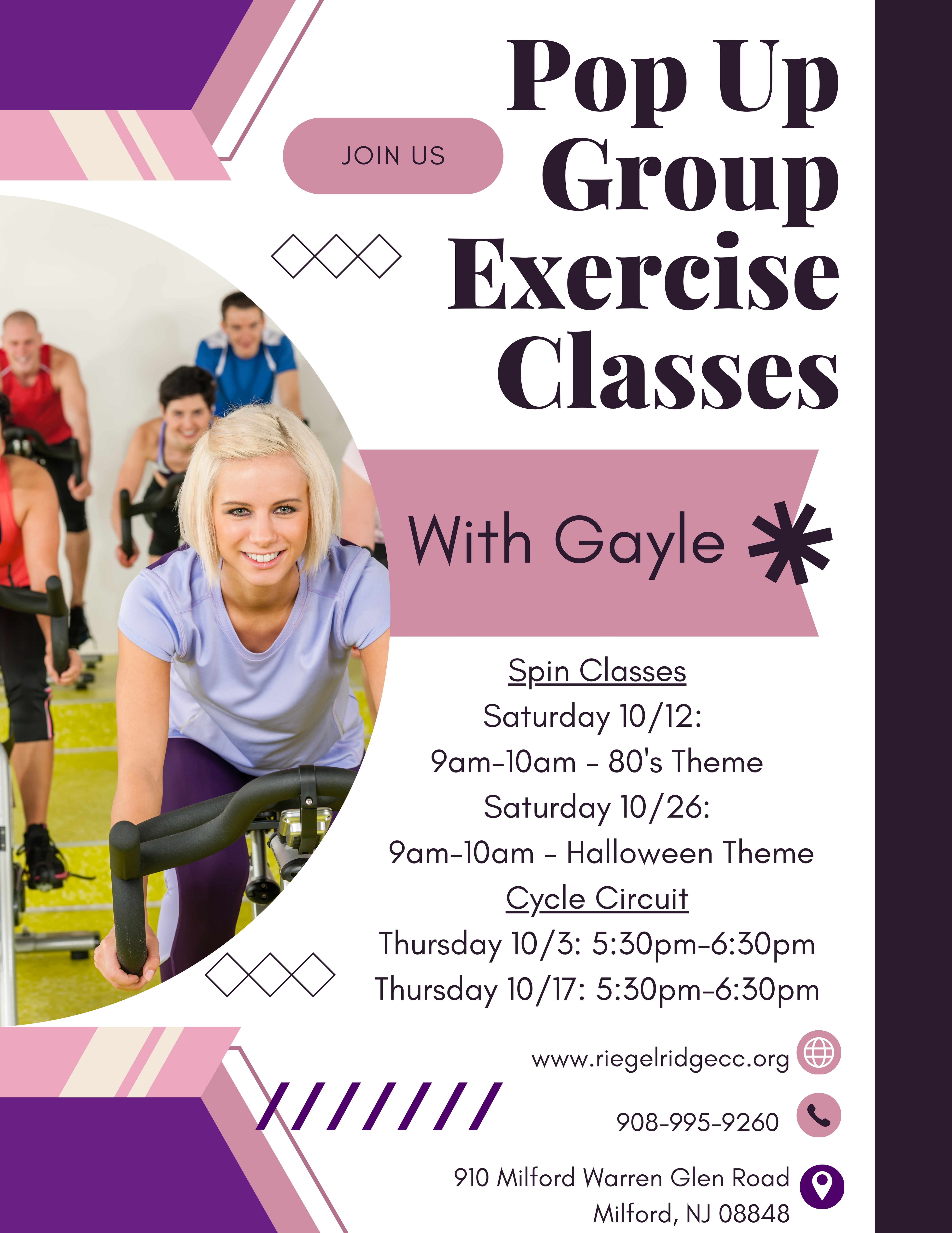 Gayles New Pop Up Classes 101024